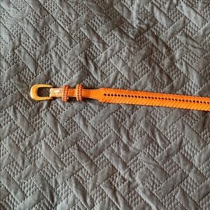 Brown Braided Belt with Gold Buckle